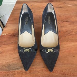 Michael Kors Black Suede Heels/Pumps
